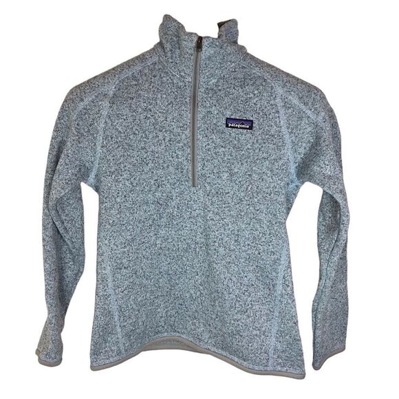 Patagonia Better Sweater Womens Quarter Zip Slate Blue Size Small Outdoor Active - Picture 1 of 7